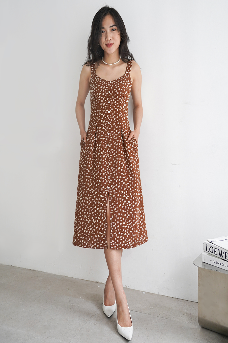 De Leah - Đầm Hoa 2 Dây - Thời Trang Thiết Kế