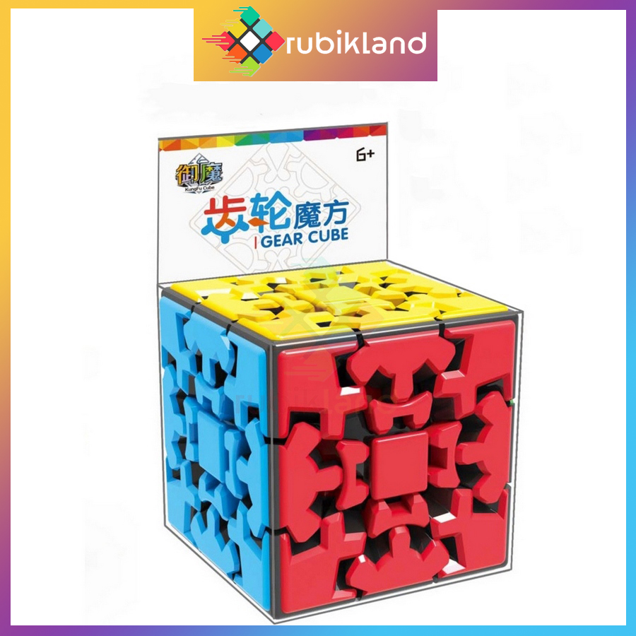Rubik biến thể gear cube 3x3 yumo zhichen kungfu rubic đồ chơi trí tuệ trẻ em