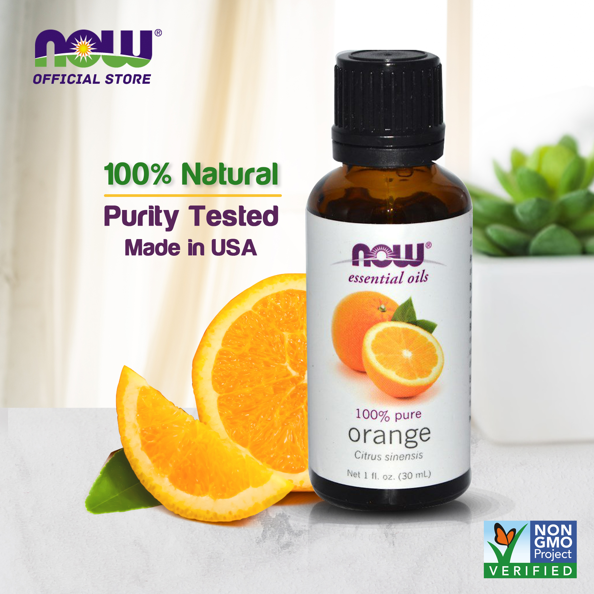 Now Foods Essential Oils Orange 1 Fl Oz 30 Ml Lazada Singapore
