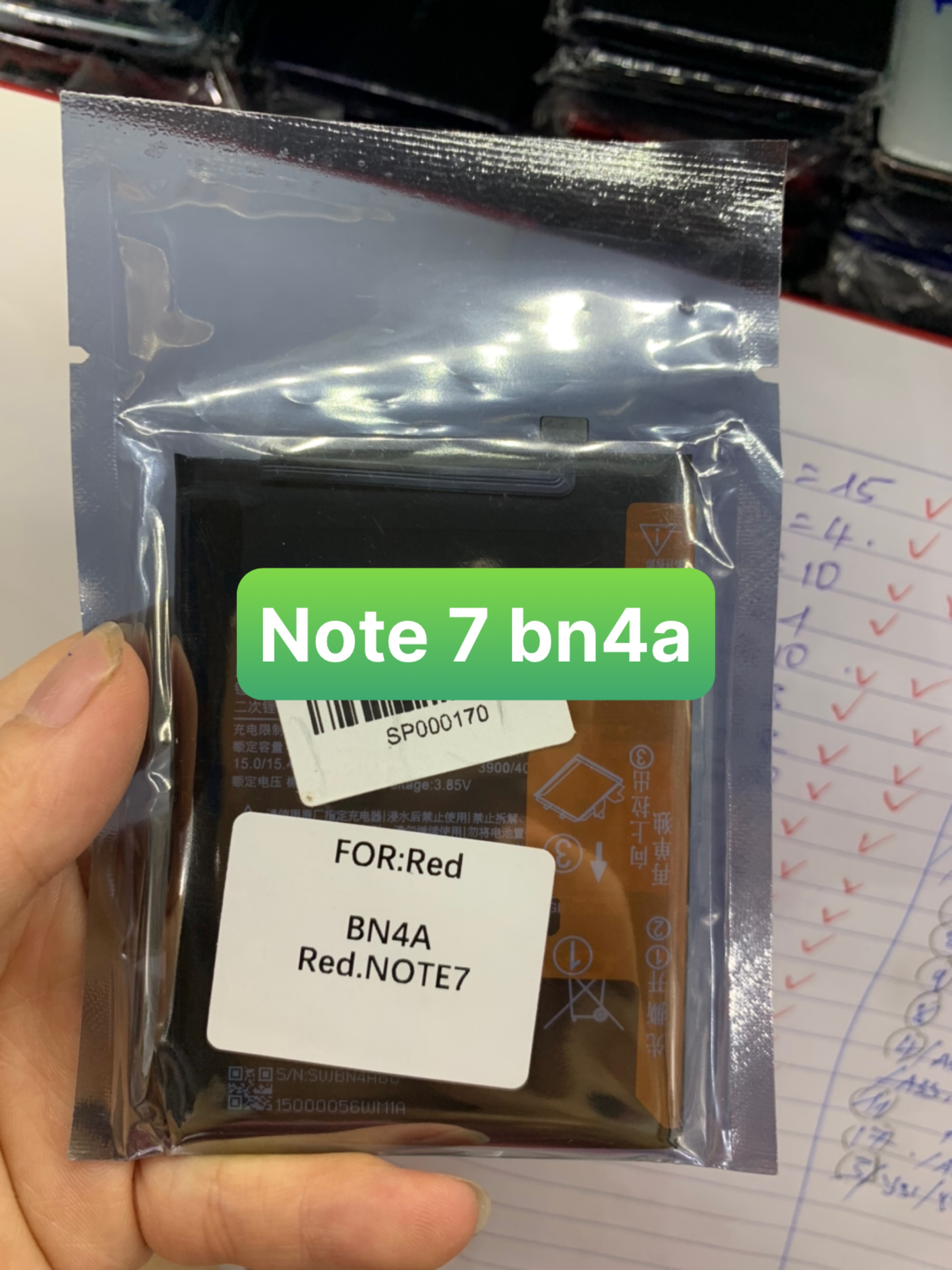 PIN ZIN mới ĐIỆN THOẠI XIAOMI REDMI note 7 / BN4A
