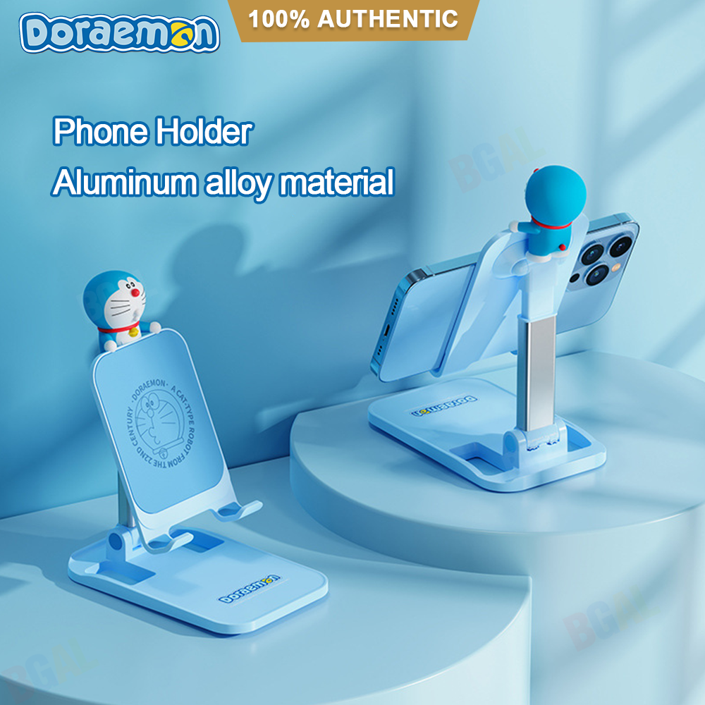 100% Authentic Doraemon Phone Holder Foldable Phone Stand Multi-angle Rotatable Adjustment RPH0980