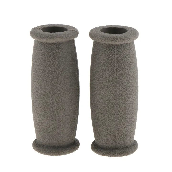 1 Pair Rubber Crutch Arm Pads Covers Hand Grips Replacement Accessories Gray