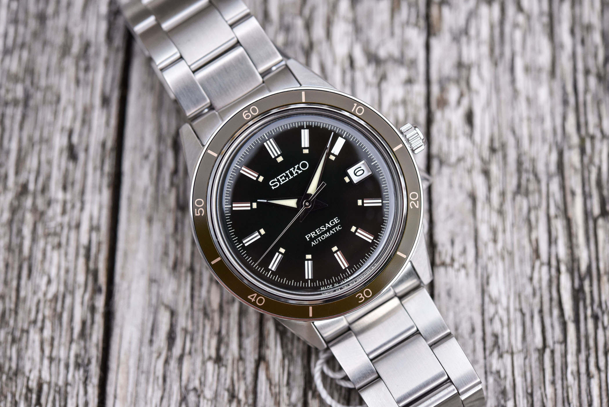 Seiko Presage SRPG07J1 Style 60's Black 