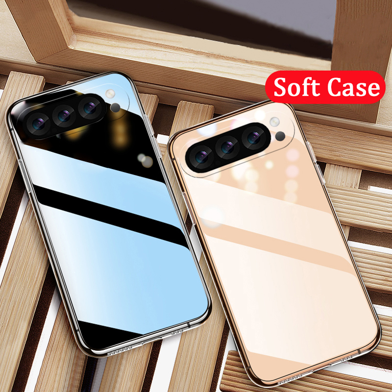 2 Pieces For Google Pixel 10 Pro XL Phone Case Soft Transparent HD Clear Silicone for Google Pixel 10 Pro Cover Casing HP