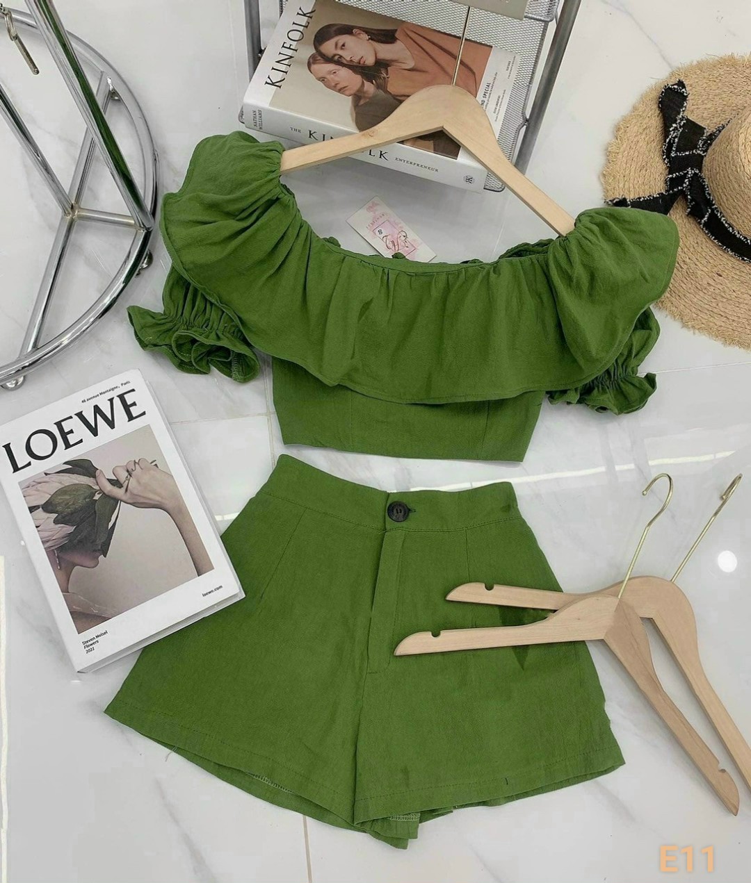 Sét kate 3 màu nổi bật xinh lung linh ld22
