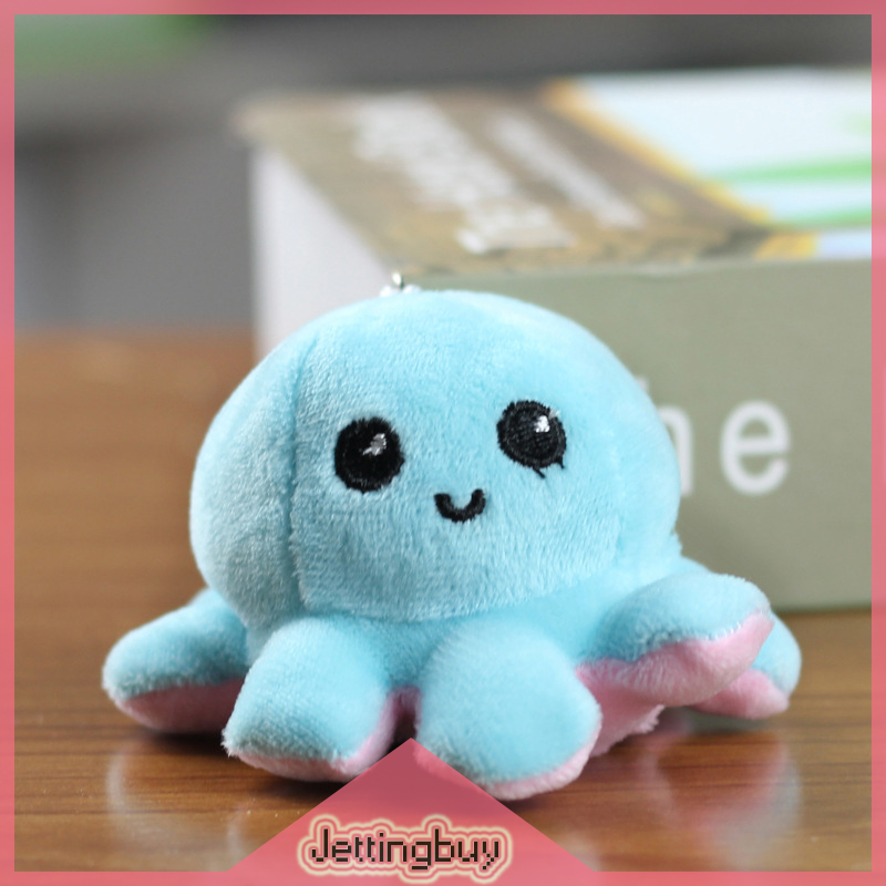 Flash Sale Cute Octopus Plushie Keychain Color And Expression Variable Cartoon Animal Soft Stuffed Doll Bags Pendant Car Key Accessories