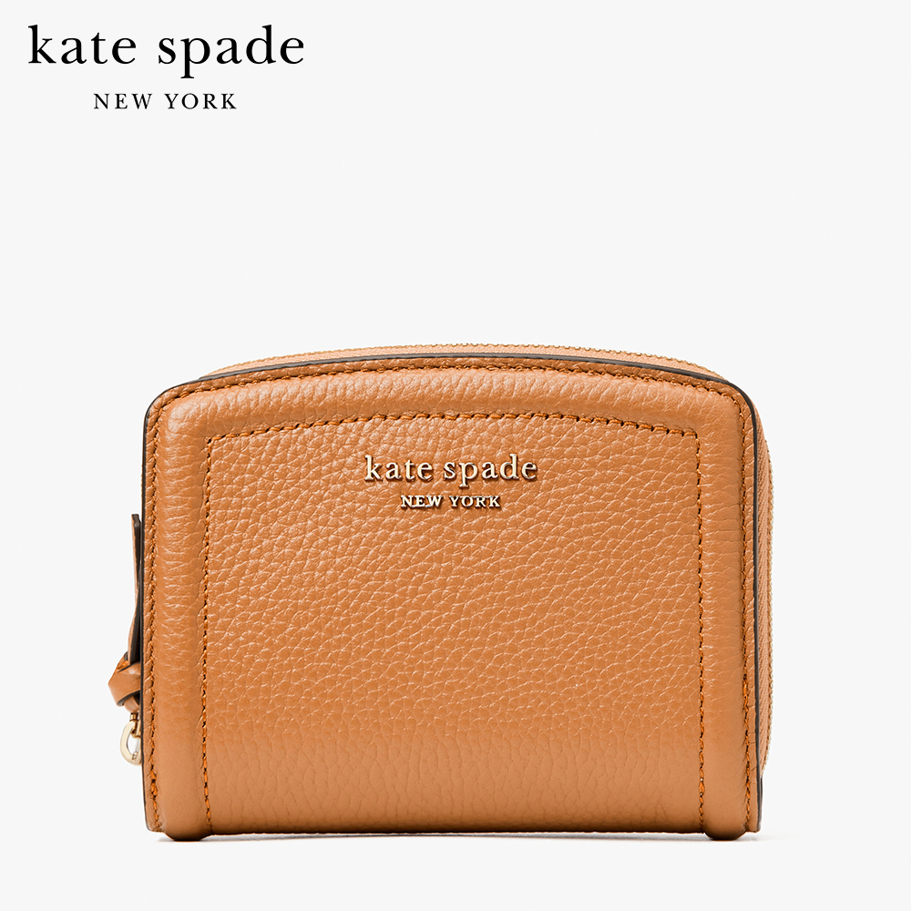 KATE SPADE NEW YORK KNOTT SMALL COMPACT WALLET K5610 กระเป๋าสตางค์ สี BUNGALOW สี BUNGALOW