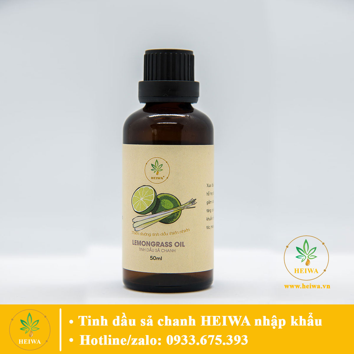 HCMCHAI LỚN- GIẢM SÂU Tinh dầu Sả chanh 50ML thương hiệu HEIWA nhập khẩu thumbnail