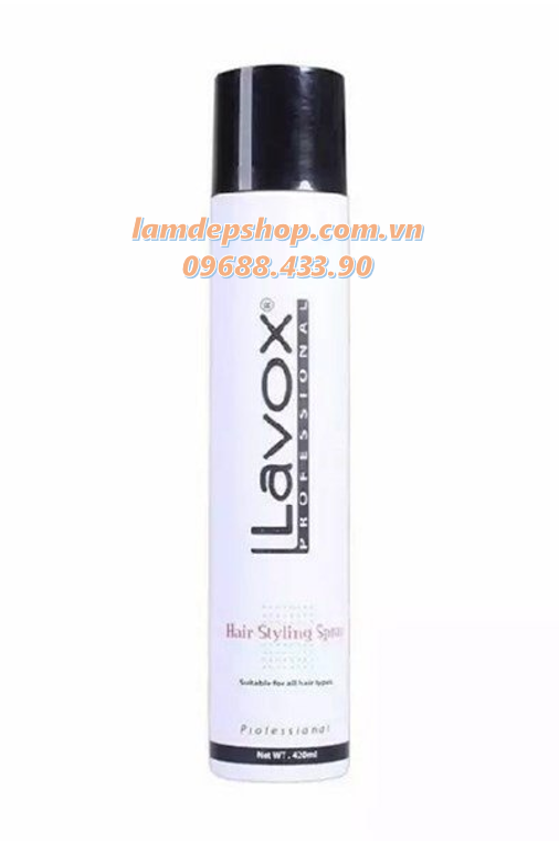 Xịt tạo kiểu - Keo xịt tóc Lavox (420ml)