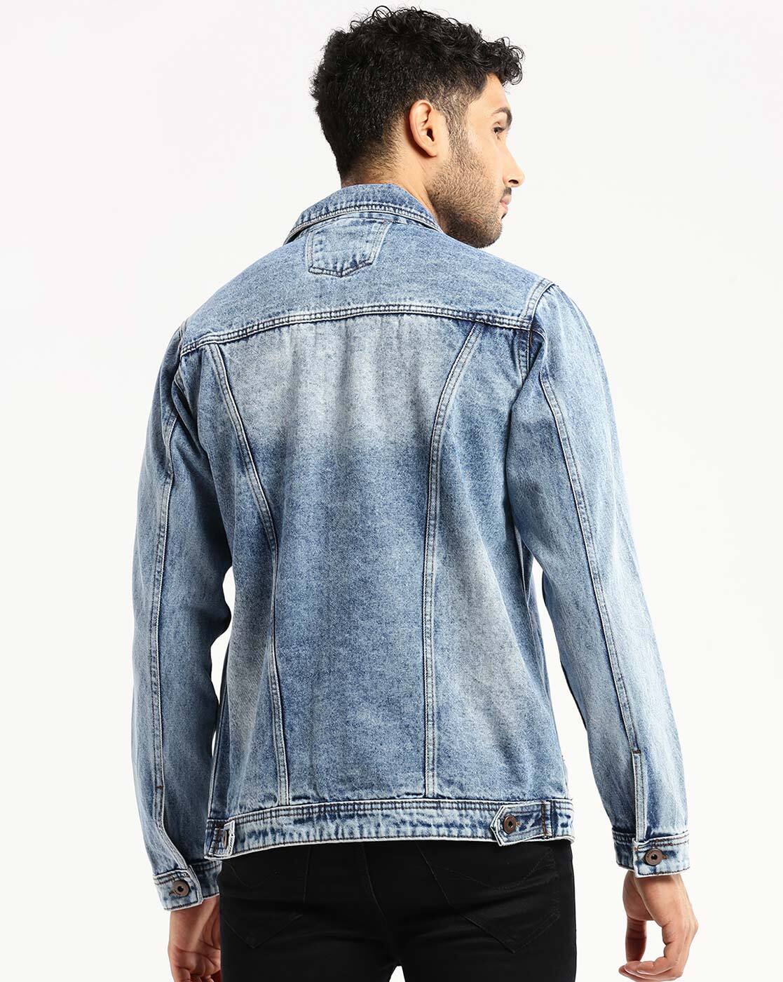 Men's%20Slim%20Fit%20Denim%20Jacket%20With%20Flap%20Pockets%20By%20Knockout%20Denims%20-%20Image%203