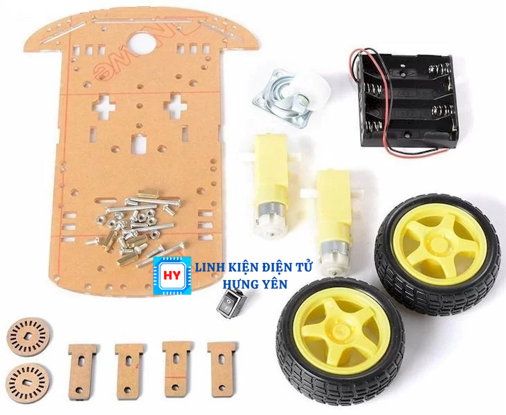 Bộ Khung Xe Robot 3 Bánh Mica