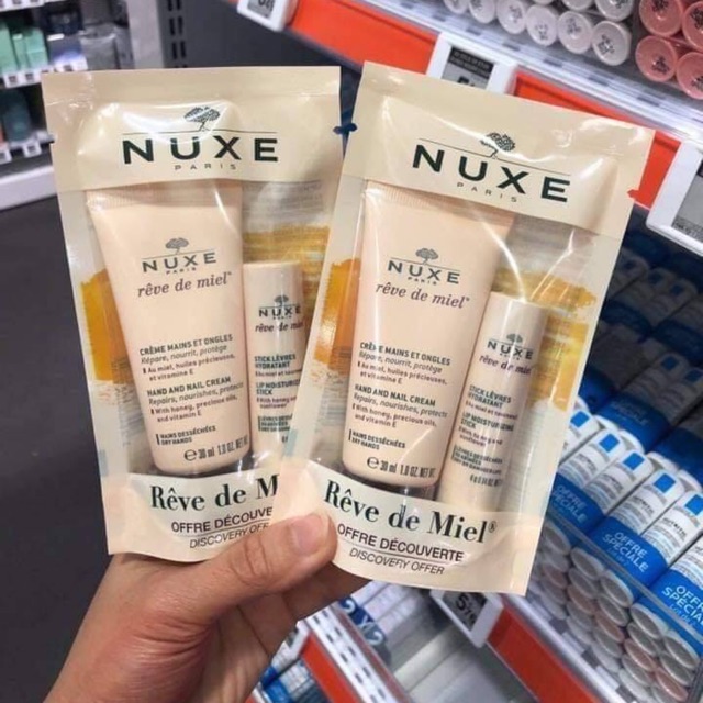Set dưỡng tay và dưỡng môi Nuxe