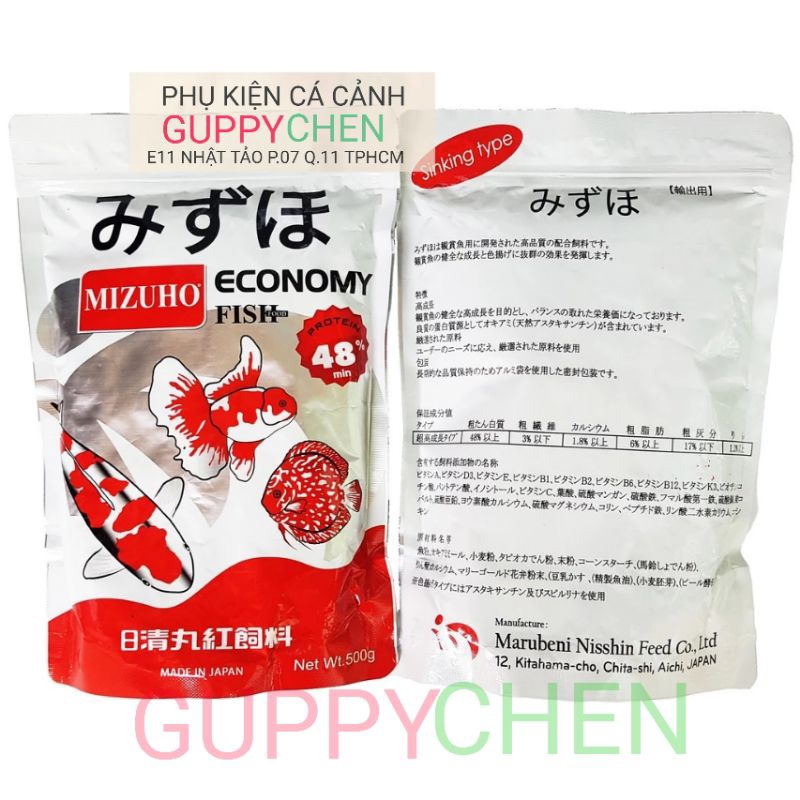 Thức ăn mizuho economy đạm 48% cho cá vàng