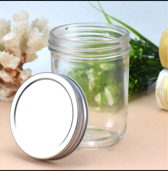 Combo 4 Hũ Thủy Tinh Nắp Bạc 500ml   | Kính Trong Cao Cấp – Đựng Gia Vị, Bánh Kẹo, Thực Phẩm