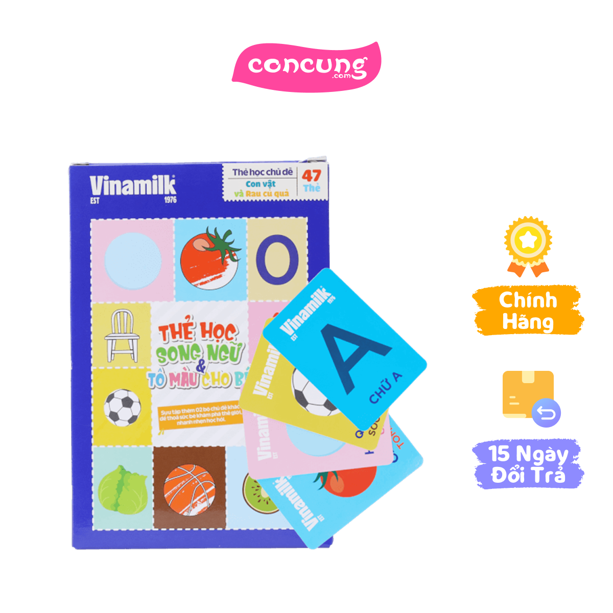 QT Vinamilk - Bộ thẻ học song ngữ (flashcard)