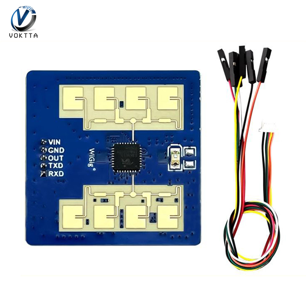 Voktta ld2411s Mô-đun cảm biến HLK-LD2411S sự hiện diện của con người mô-đun Radar cảm biến Mô-đun cảm biến milimet sóng mô-đun Radar cảm biến Mô-đun cảm biến không tiếp xúc 24Ghz