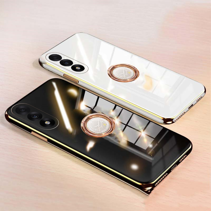 New Phone case OnePlus Nord 5 CE5 Back cover Smooth Electroplated Magnetic Suction Ring Bracket For OnePlus Nord CE5 Nord5 case.