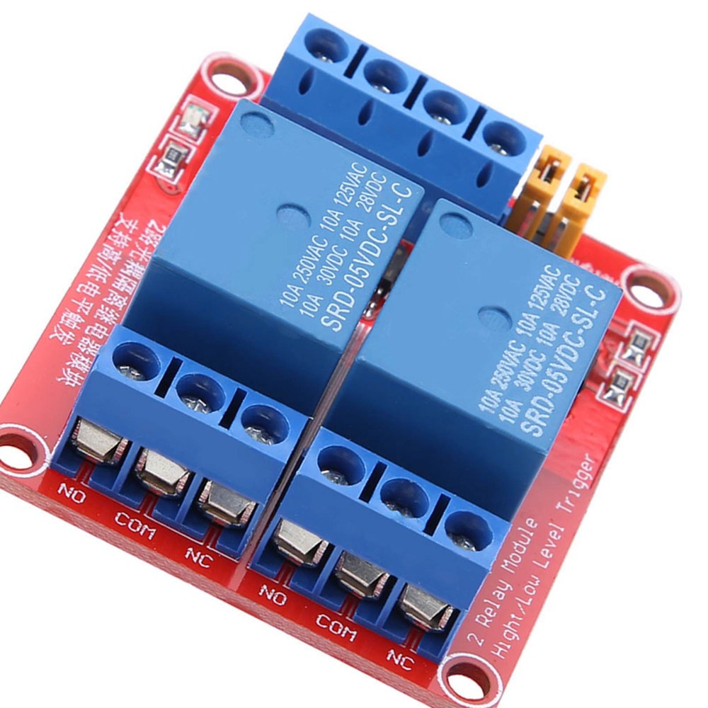 Durable 2 Channel 2 Channel Relay Module 5V/12V/24V High and Low Level Trigger High and Low Level Trigger Relay Module Arduino Projects. 