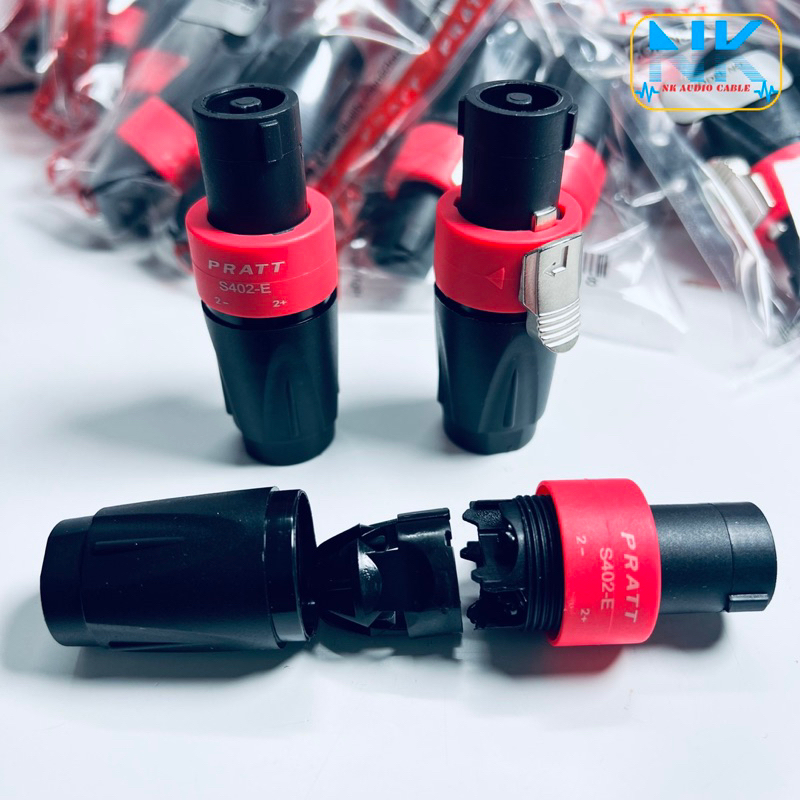 Jack Loa Speakon Pratt Chân Đồng 4 Pin