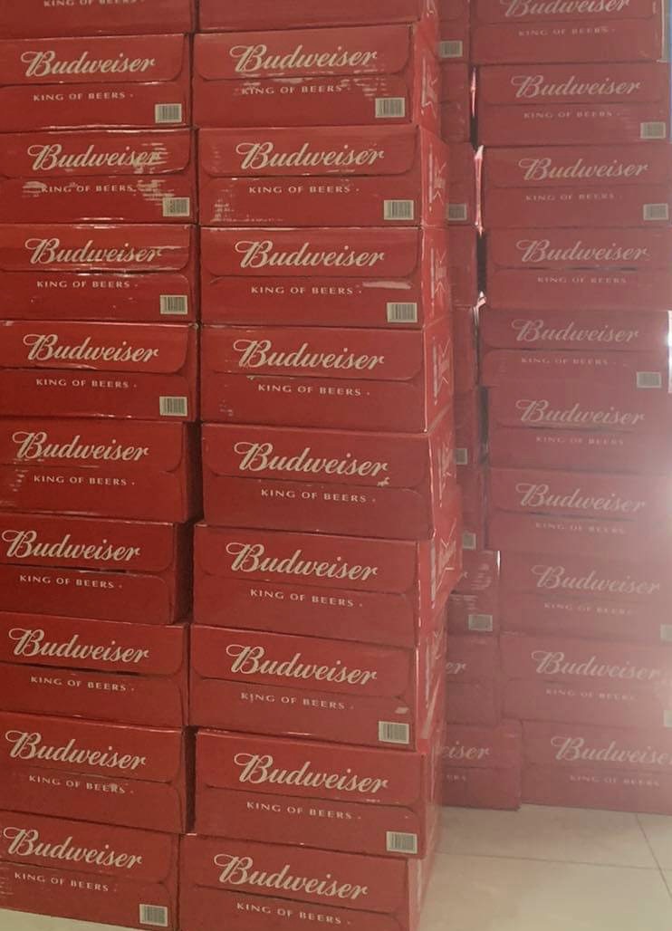 Thùng 12 lon bia budweiser 330ml