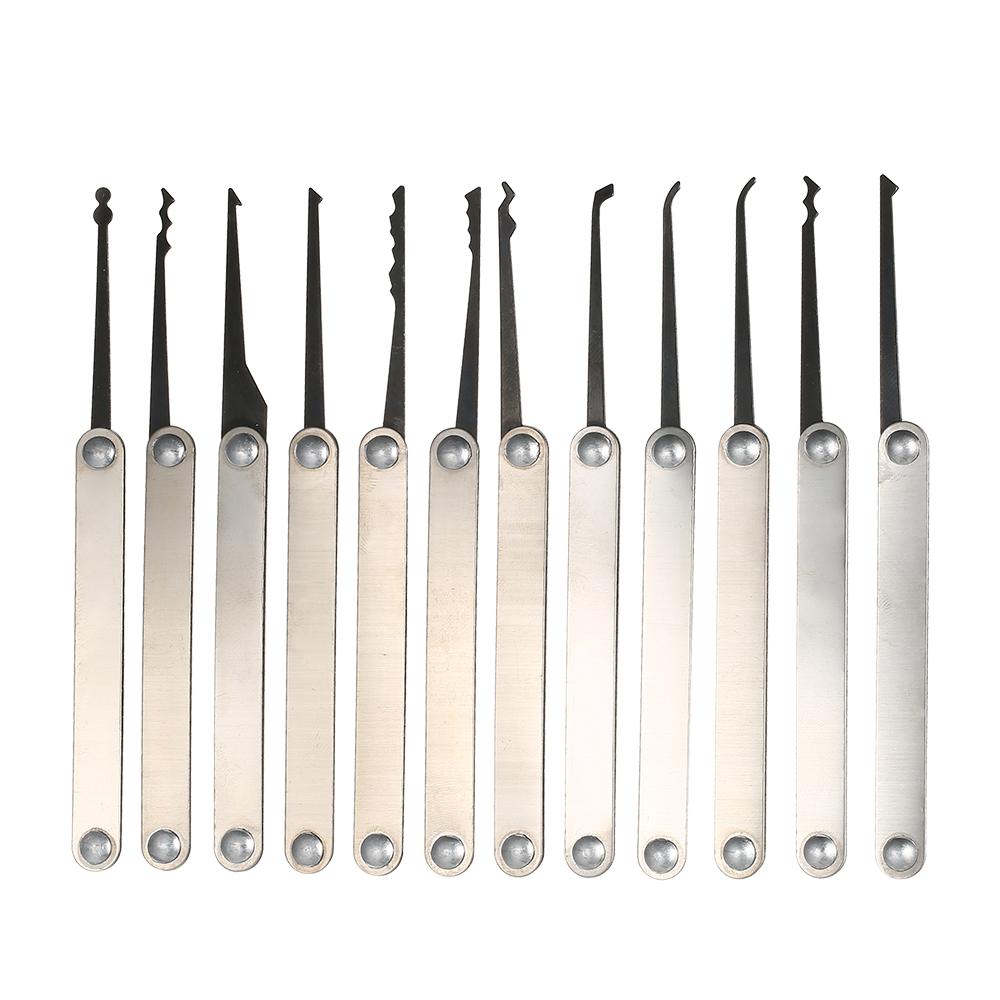 15pcs Lock Picking Set Kit Tool with Transparent Practice Training Padlock Lock for Locksmith Beginners and Professional