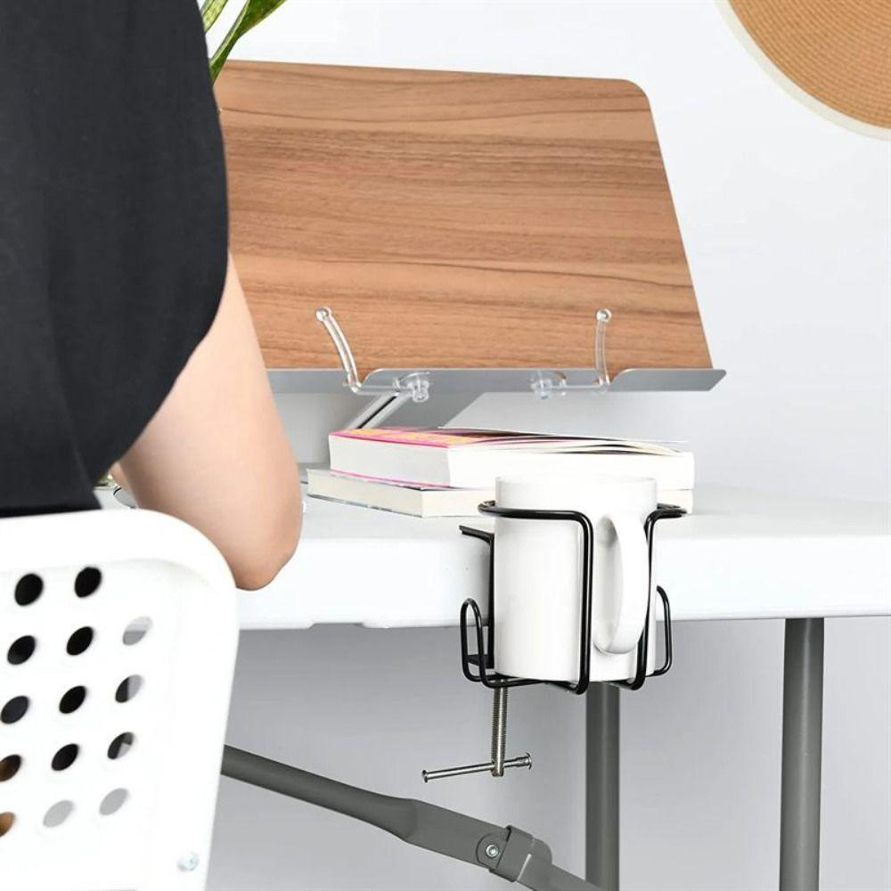 Desktop cup holder clipon table cup holder metal cup holder beverage