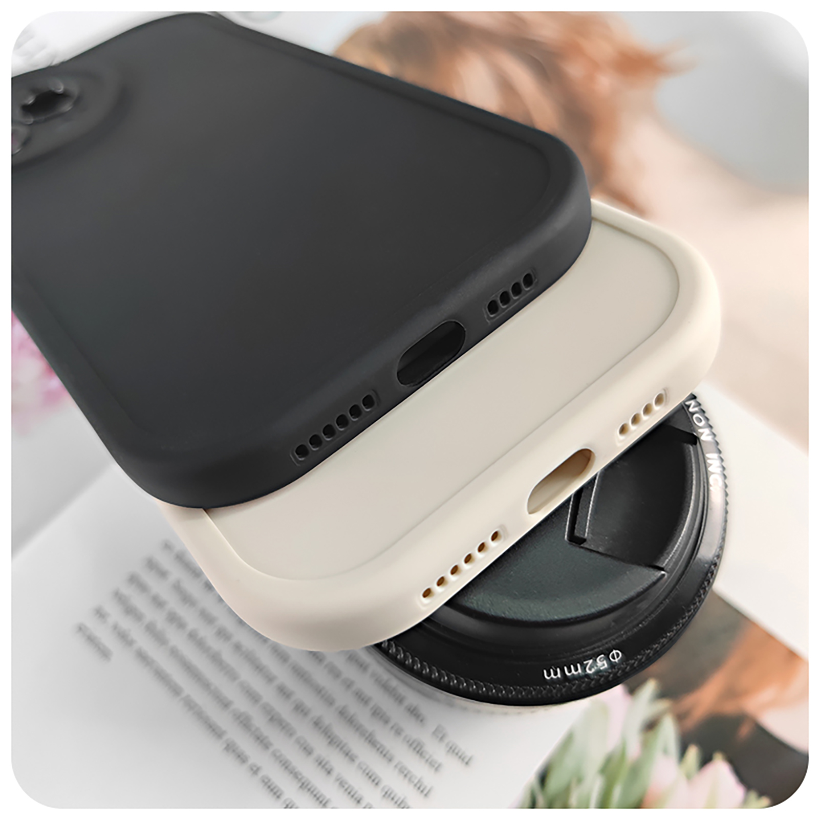 Cartoon couple Phone Case For VIVO IQOO Z6 5G China Dirt-resistant Silica gel Anti-knock Phone lens protection simple. 