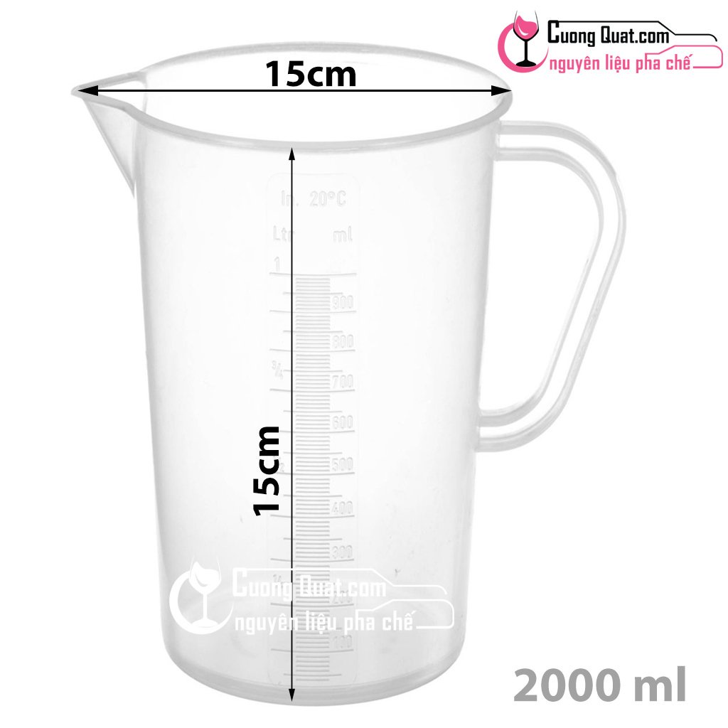 Ca đong Nhựa chia vạch Đủ kích cỡ