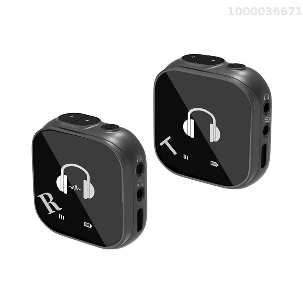 Meet Sunday 5.8G Wireless In Ear Monitor System Wireless IEM System with Transmitter Receiver Automatic Pairing Professional In Ear Monitor for Computer Phone Sound Card Studio Band Rehearsal Live Performance