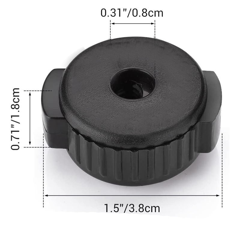 (ZGMK) 6 PCS Plastic Cymbal Nuts, Cymbal Nut for Percussion Drum Kit,Percussion Replacement Parts