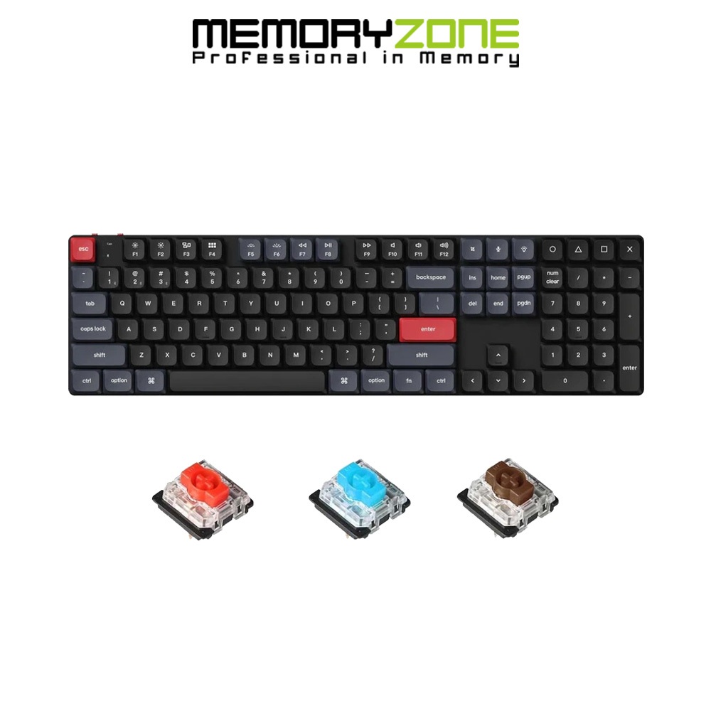 Bàn phím cơ không dây Keychron K5 Pro Low Profile White Led (Gateron Sw)