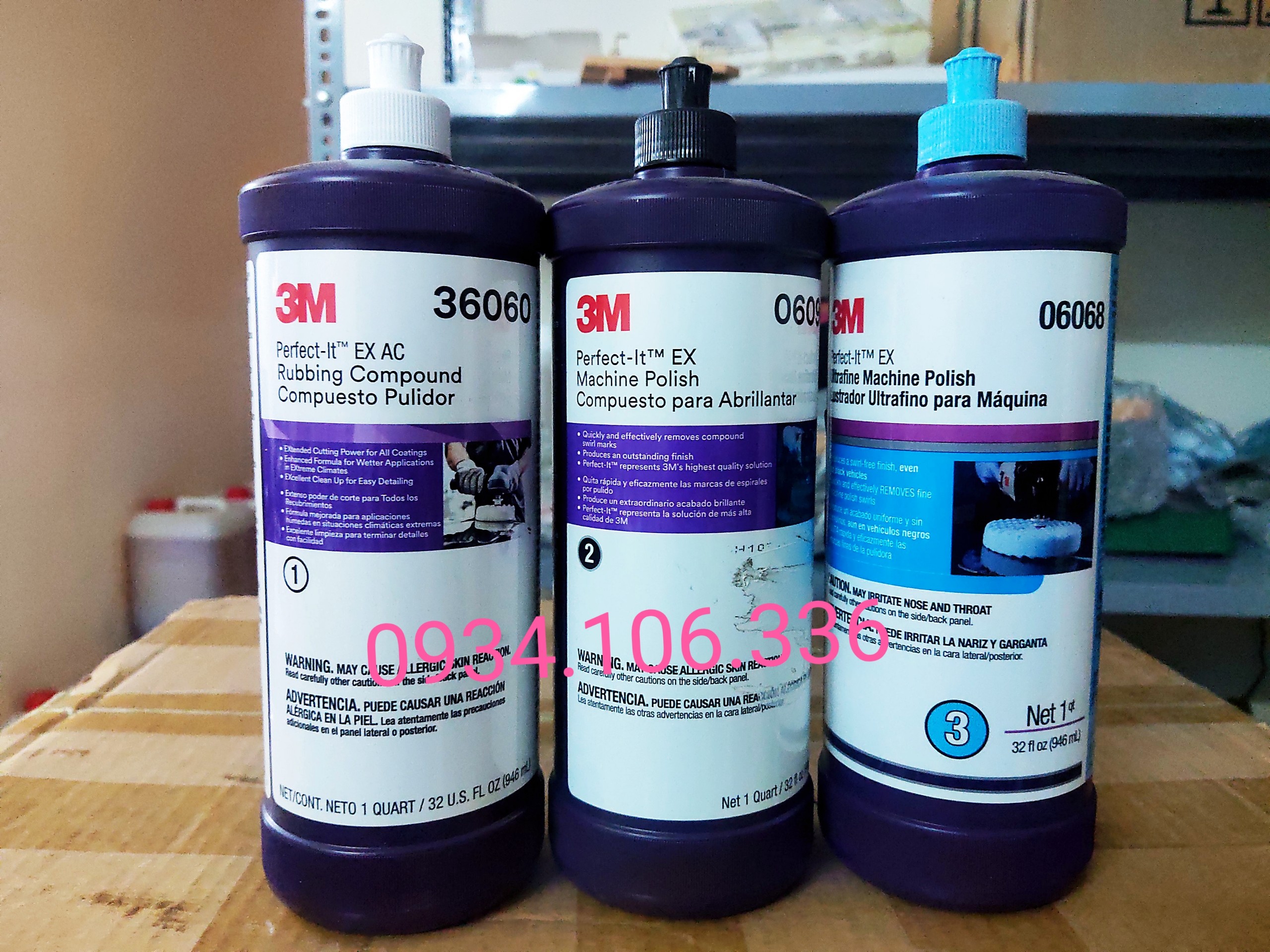 Bộ xi đánh bóng 3M dung tích 946ml