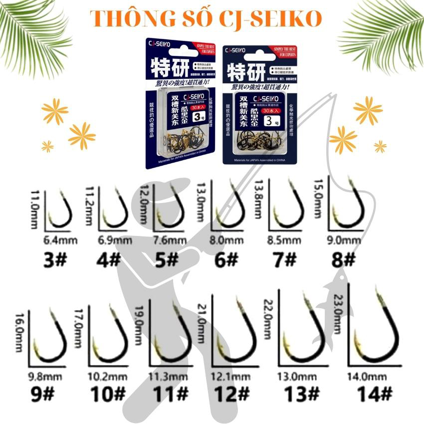 Lưỡi Câu Cá Titan Cj Seiko có ngạnh