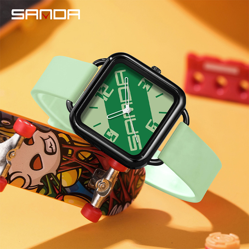 SANDA Youth Student Couple Simple Trendy Multi Color Waterproof Men's Watch SD3261-3.