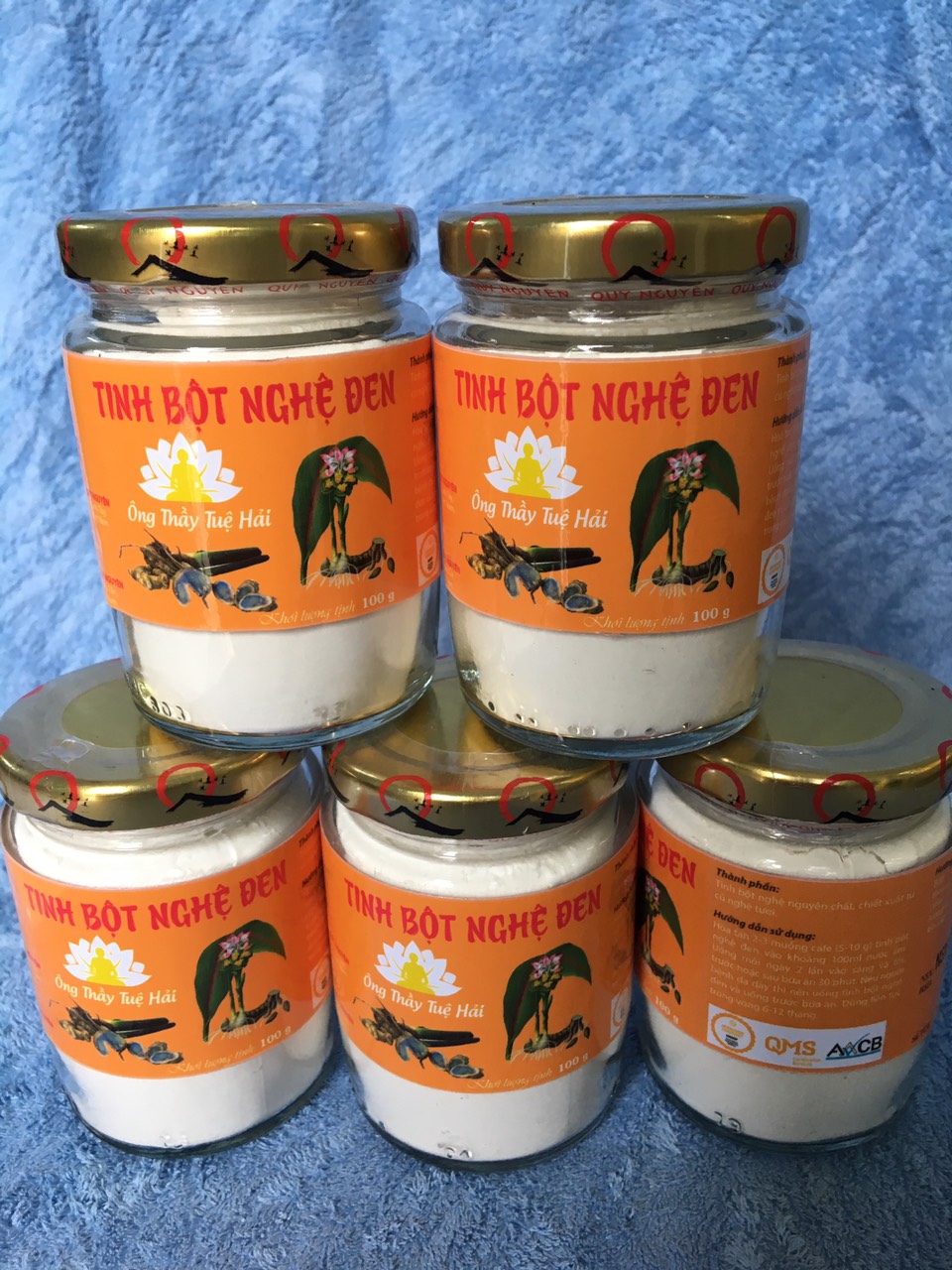 Tinh Bột Nghệ Đen Quy Nguyên-Hủ 100gr