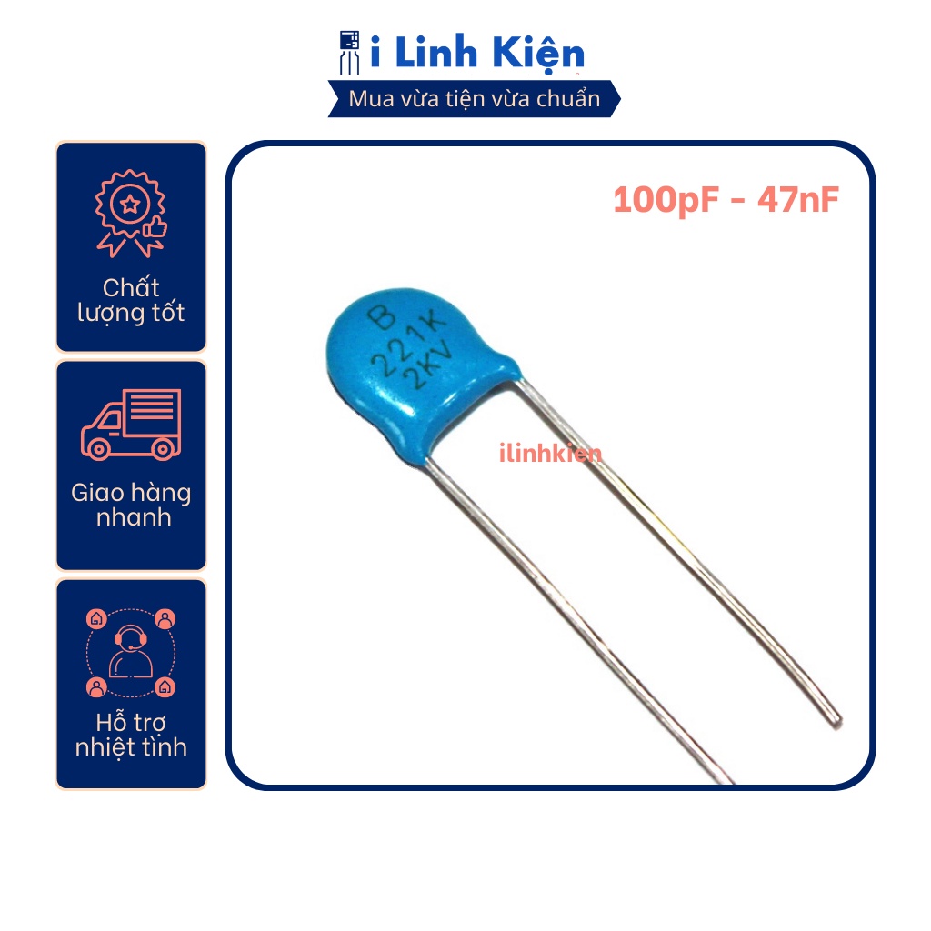 Tụ cao áp 2kv 100pf - 47nf chất lượng tốt