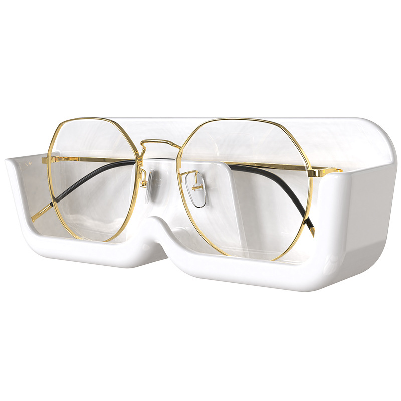 Glass Display Cabinet Glasses Storage Box Wall Mounted Sunglasses Storage Rack