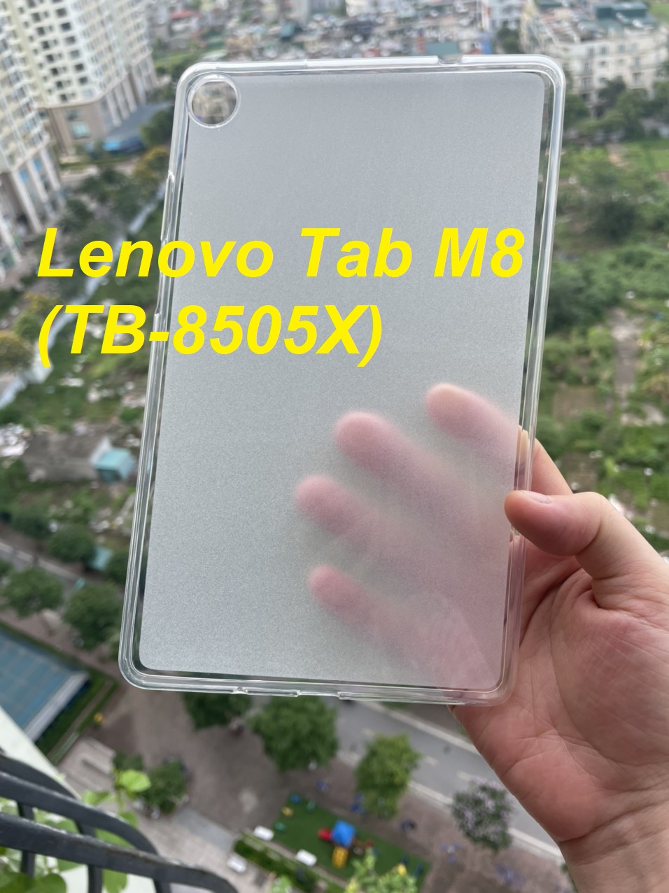 Ốp lưng silicon cho Lenovo Tab M8 lưng nhám mờ