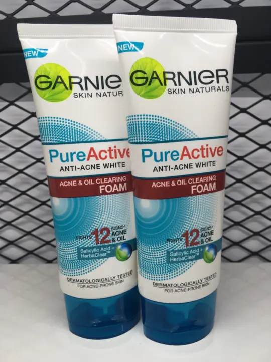garnier pure anti acne white