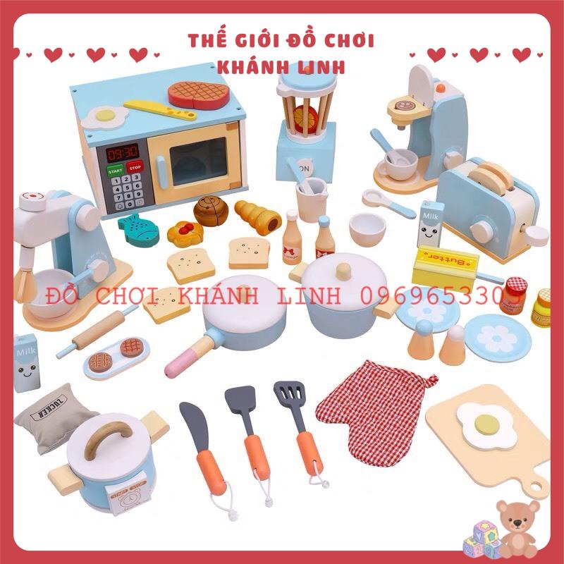 SET 6 MÓN ĐỒ CHƠI NHÀ BẾP BẰNG GỖ CHO BÉ