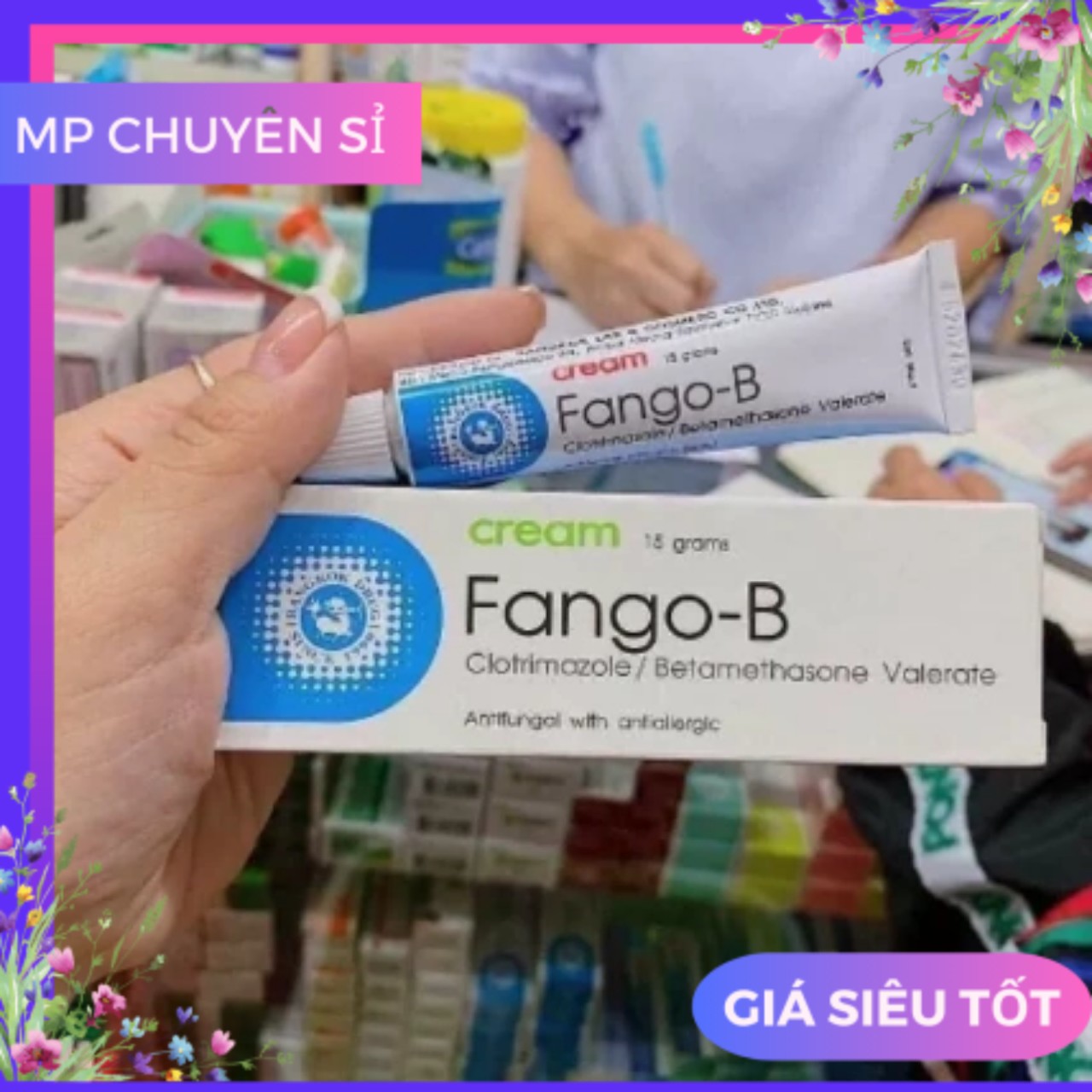 Kem bôi lang ben fango-b thái lan 15g khử lang ben , nấm , mờ sẹo