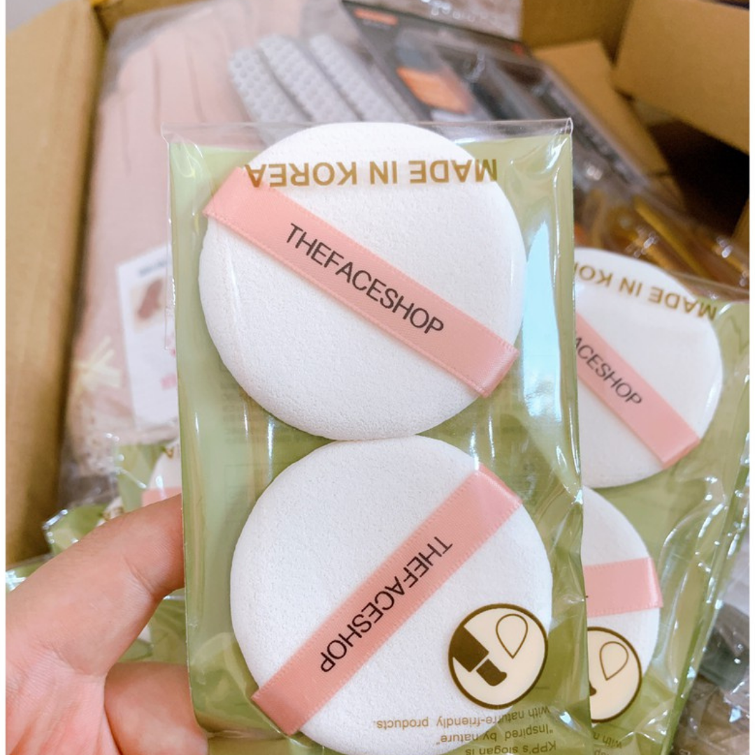 Hai Miếng Bông Phấn Chuẩn Hãng Hàn
