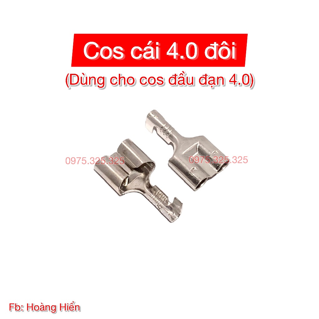 [50 đầu] cos ĐÔI 4.0 cái - của cos đầu đạn - cosse cắm giắc socket ...