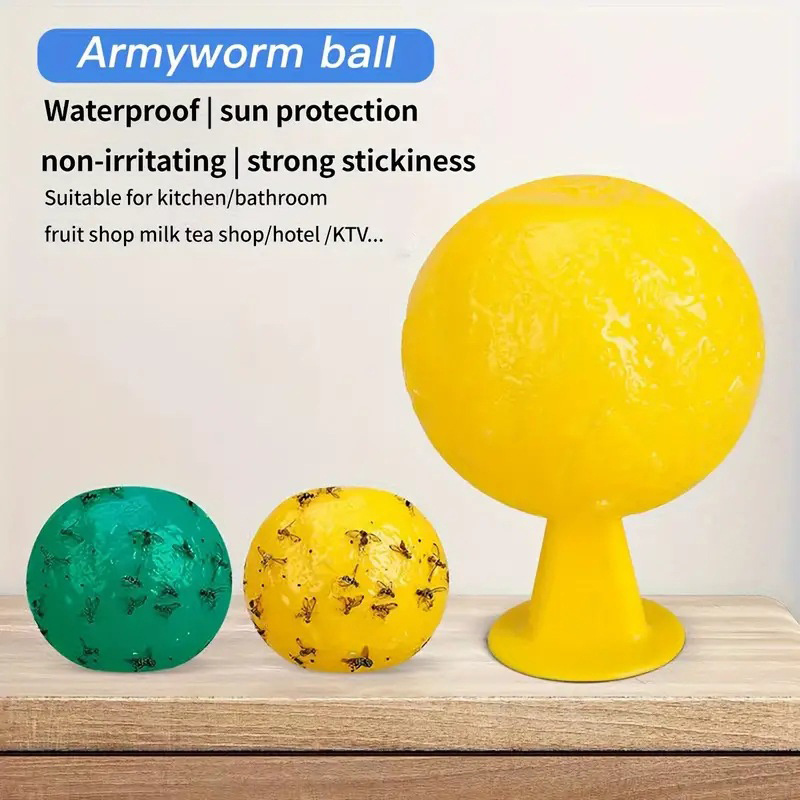 Sticky Traps Flying Insects Traps Ball Effective Fly Catcher Killer Fruit Fly Killer For Plants Catching Fruit Insects.