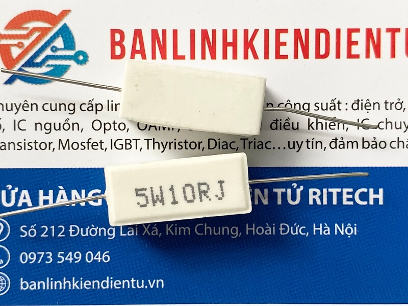 [Combo 10 chiếc] Điện trở sứ 10R 5W