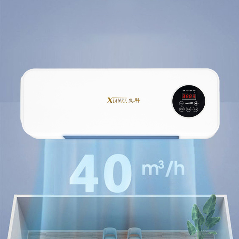 XiaoZhubangchu Household remote control wall-mounted heater, one-second hot and cold heating dual-use warm air wall-mounted mobile small air conditioner