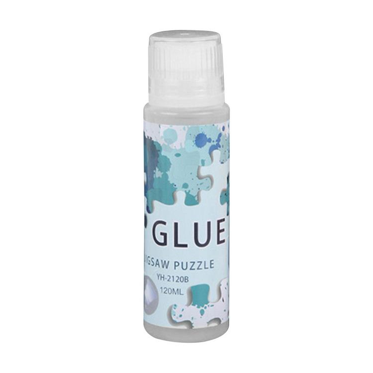 Jigsaw Puzzle Glue Puzzle Glue Clear with Sponge Head 120ML Quick