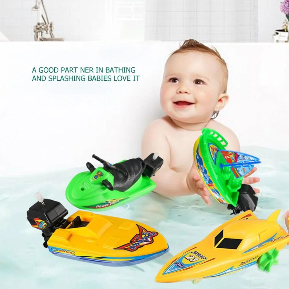Color Motor Bot Games Accessories Speed Boat Ship Speed Boat Ship Wind Up Toy Small ...