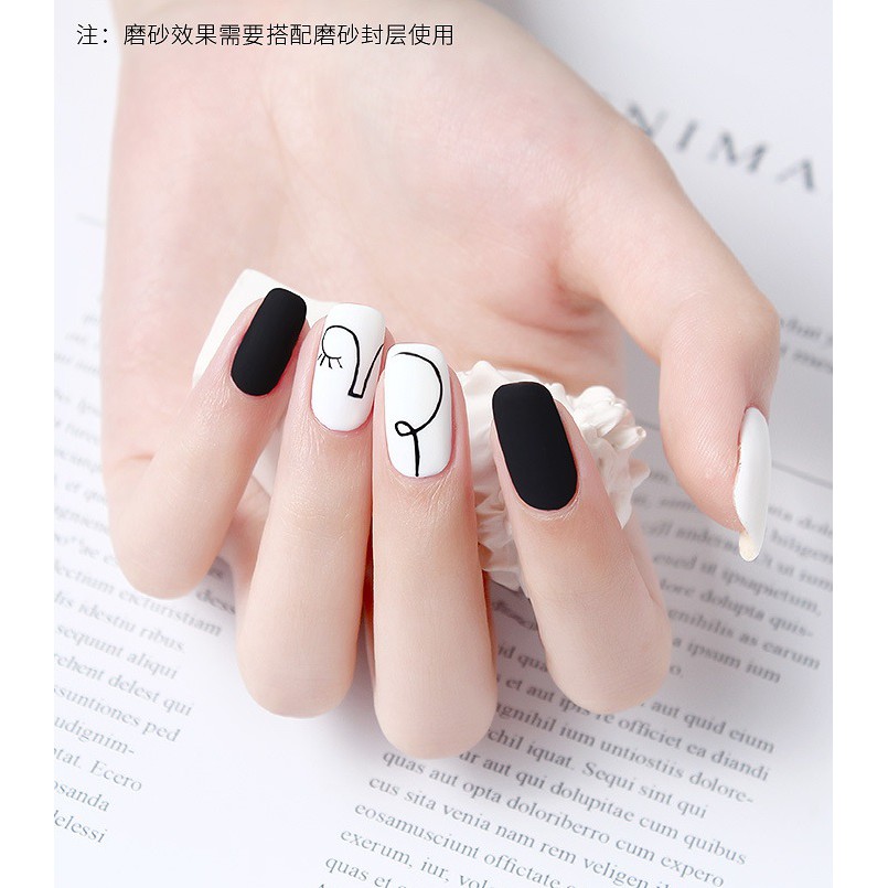 Sơn Gel AS RED | Màu Trắng Đen Cơ Bản