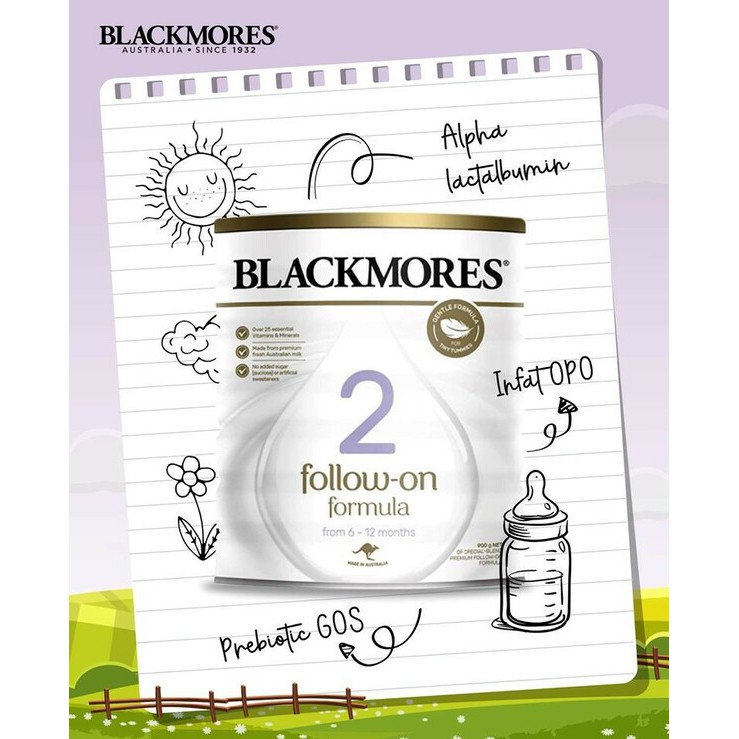 Sữa Bột Blackmores Úc Số 2 lon 900g